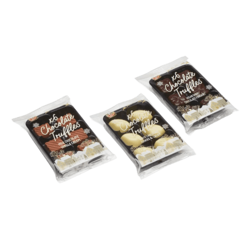 Group image of the 6 Chocolate Truffle Trays with a design from Total Merchandise