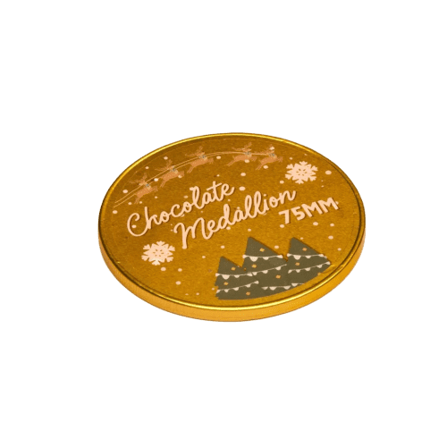 Custom printed Foiled Medallion with a full colour design from Total Merchadnise