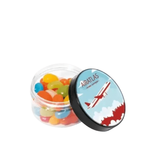 Promotional Jolly Jelly Bean Screw Top Jar with a design from Total Merchandise