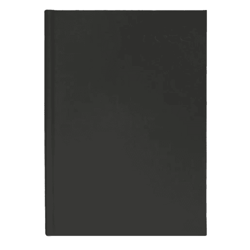 Custom Printed Oceano A4 Daily Diaries in Black branded with your logo from Total Merchandise
