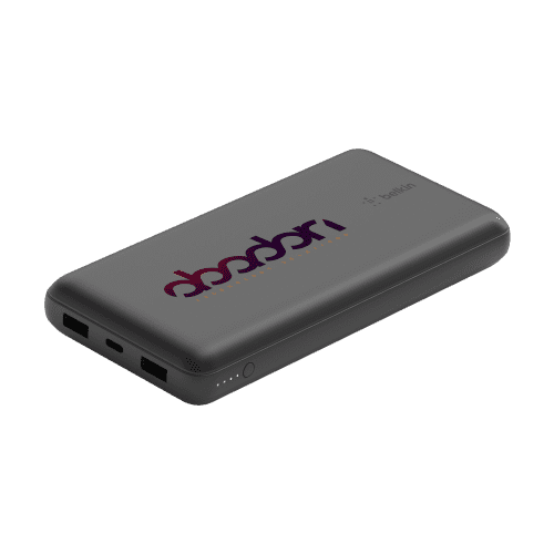 Customisable 20,000mAh Belkin BoostCharge Powerbank in Black from Total Merchandise