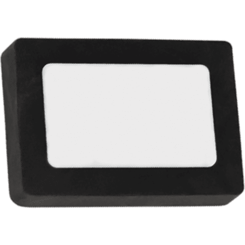Personalised Rectangular Eraser in White/Black Yellow printed with your logo from Total Merchandise