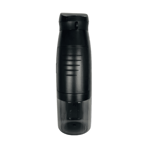 Promotional Compartment Water Bottle in Black branded with your logo from Total Merchandise