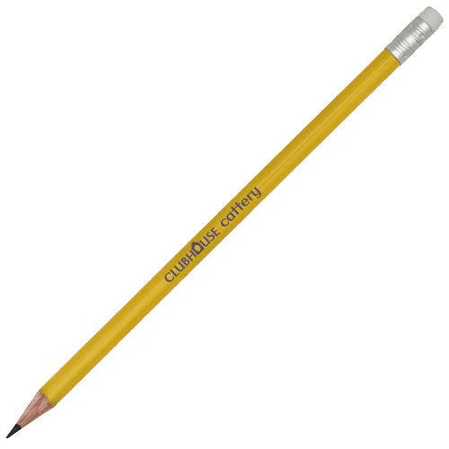 Promotional UK Sustainable Round Pencil with Eraser from Total Merchandise