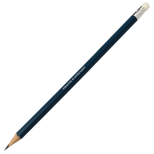 Promotional UK Sustainable Hexagonal Pencil with Eraser in Blue from Total Merchandise