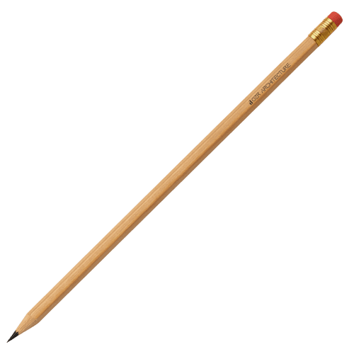 Branded UK Sustainable Hexagonal Pencil with Eraser in Natural from Total Merchandise