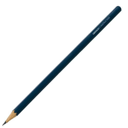 Branded UK Sustainable Hexagonal Pencils in Blue from Total Merchandise