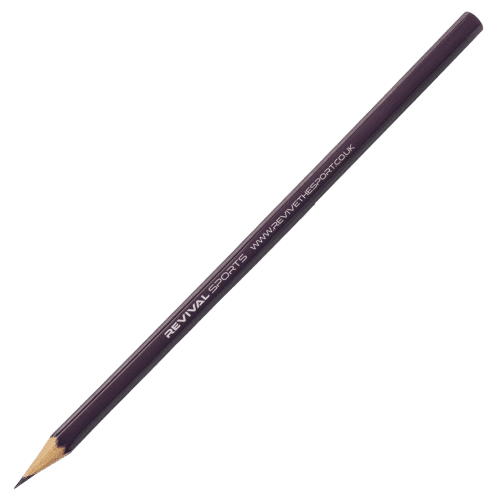 Logo printed UK Sustainable Hexagonal Pencils in Purple from Total Merchandise