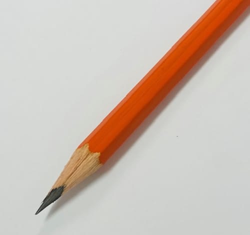 Close up of the UK Sustainable Hexagonal Pencils from Total Merchandise