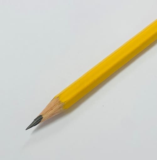 Close up of the UK Sustainable Hexagonal Pencils from Total Merchandise