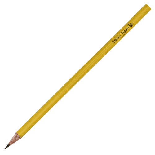 Branded UK Sustainable Round Pencils in Yellow from Total Merchandise