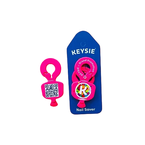 Custom branded Keysie Multi Tool in Bright Pink with a design from Total Merchandise