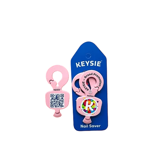 Branded Keysie Multi Tool in Pale Pink with a design from Total Merchandise