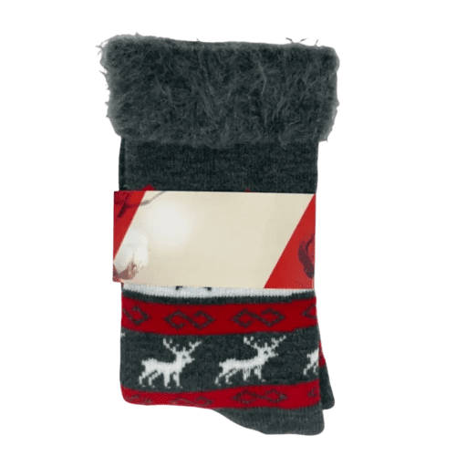 Promotional printed Fluffy socks with a design from Total Merchandise