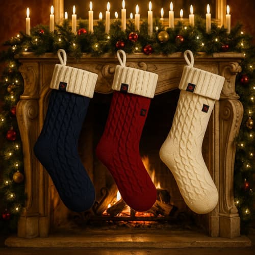 Promotional Christmas Gift Stockings in all available colours from Total Merchandise