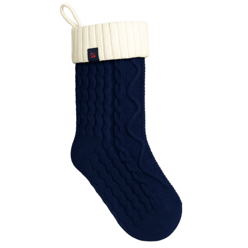 Customisable Christmas Gift Stockings in Navy branded with your logo from Total Merchandise