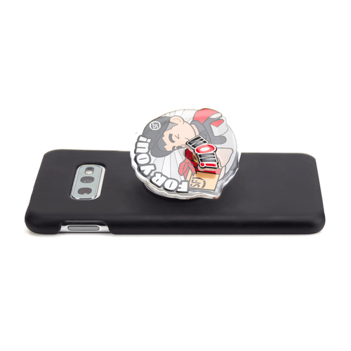 Promotional Fidget Spinner Phone Stand in Clear branded with your logo in a full colour design