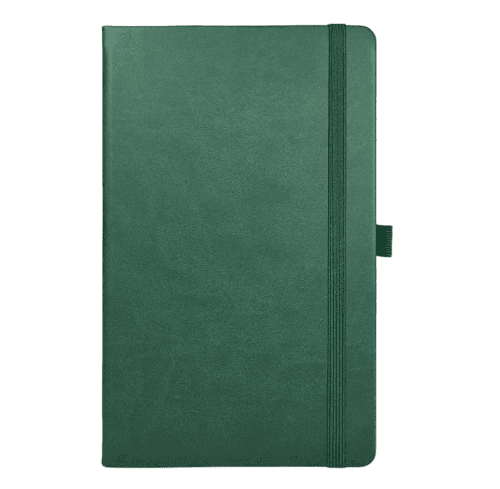 Promotional Ivory Tucson Medium Premium Lite Notebooks in Green from Total Merchandise