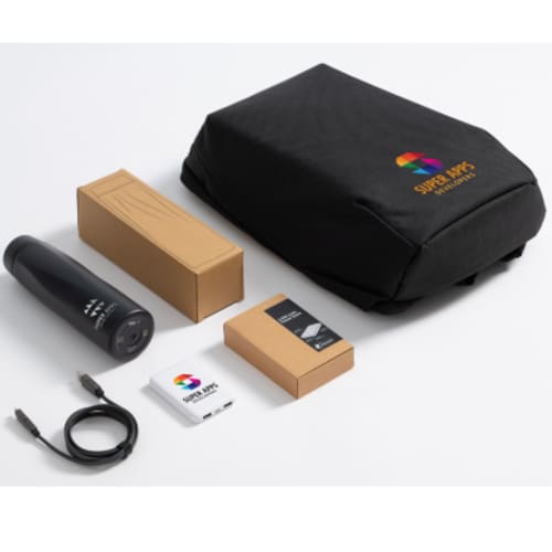 Promotional printed Chili Concept Gift Set 8 in Black with a design from Ttoal Merchandise