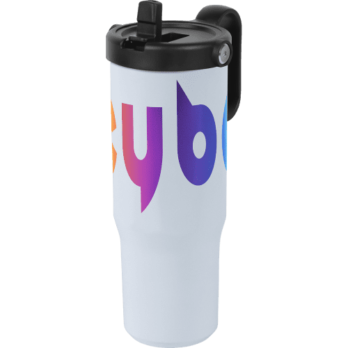 Promotional 900ml Chili Concept Explorer Cup in White with a design from Total Merchandise
