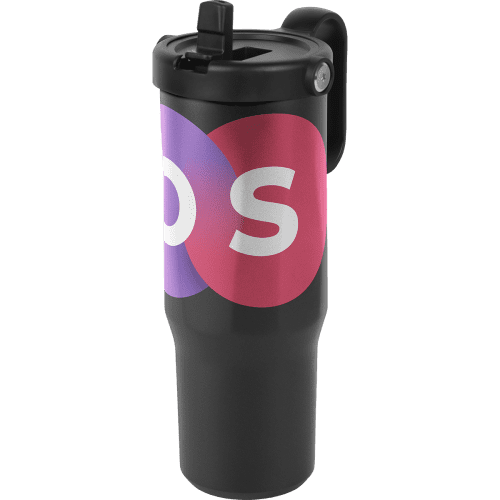 Branded 900ml Chili Concept Explorer Cup in Black with a design from Total Merchandise