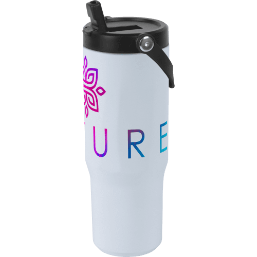 Printed 900ml Chili Concept Explorer Cup in White from Total Merchandise