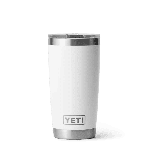 Engraved YETI Rambler 20oz Tumbler in White