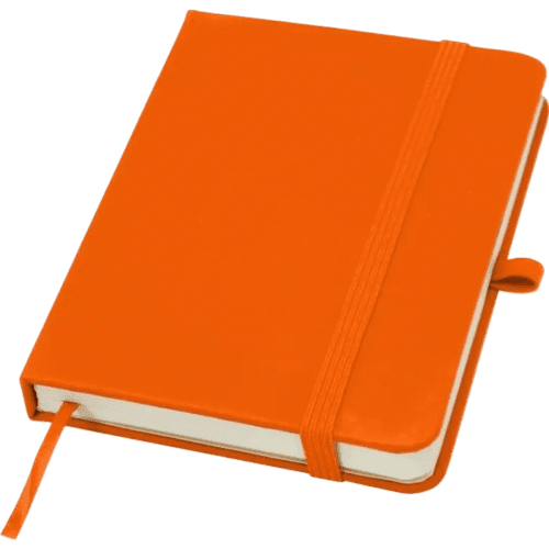 Spectrum Plus A6 Hard Cover Notebook in Orange