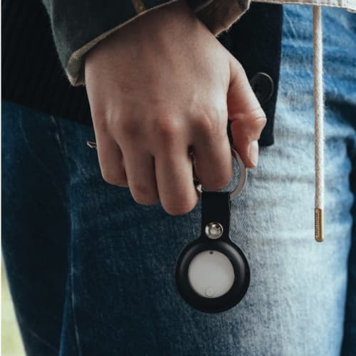 Lifestyle image of the Findmate Dual Recycled Plastic Item Finder from Total Merchandise