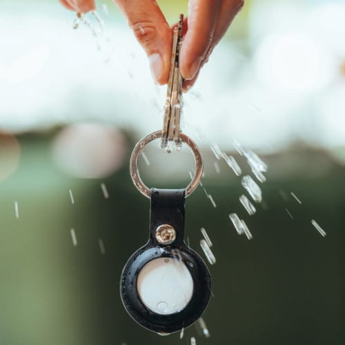 Lifestyle image of the Findmate Dual Recycled Plastic Item Finder from Total Merchandise