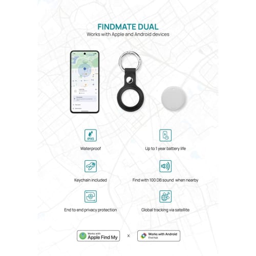 Lifestyle image of the Findmate Dual Recycled Plastic Item Finder from Total Merchandise