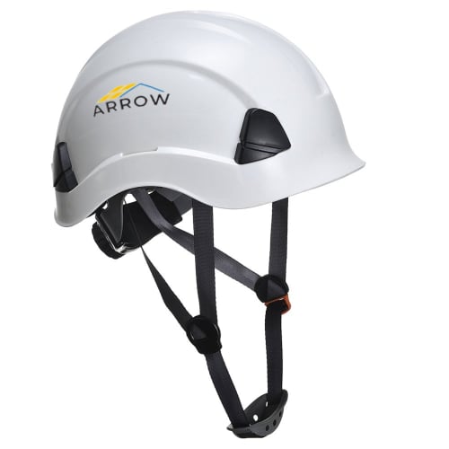 Printed Portwest Height Endurance Shell Helmet in White from Total Merchandise