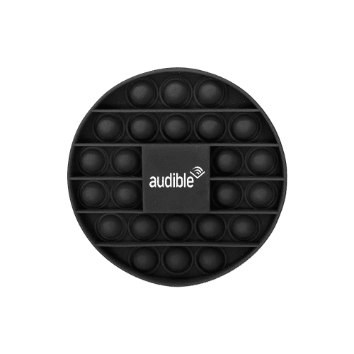 Custom Printed Pop It Fidget Toy in Black printed with your company logo from Total Merchandise