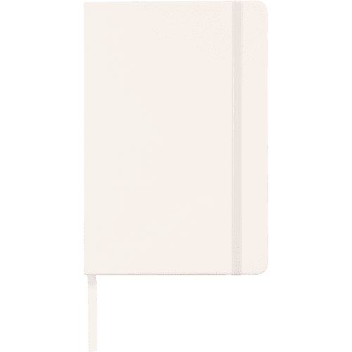 Printed A5 Notebook with Grid Square Pages in White branded with your logo from Total Merchandise