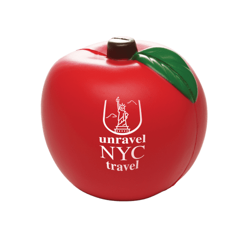 Custom Branded Stress Apple in Red printed with your company logo from Total Merchandise