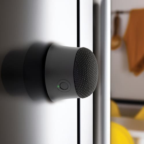 Custom Printed Magtune Recycled Plastic Magnetic Speaker in Black printed with your company logo