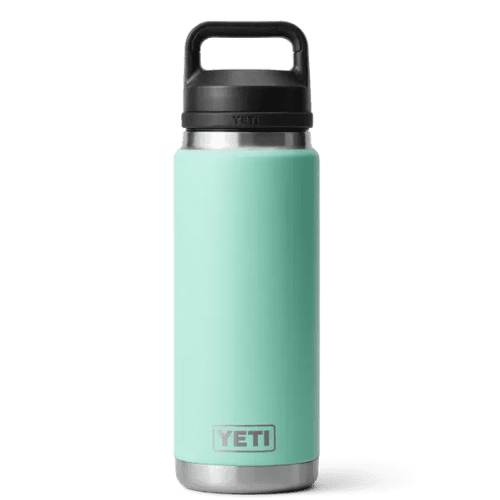 Logo branded YETI Rambler 26oz Bottle with Chug Cap in Seafoam from Total Merchandise