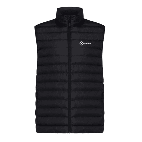 Custom Printed Men’s Meru Recycled Polyester Bodywarmer in Black from Total Merchandise