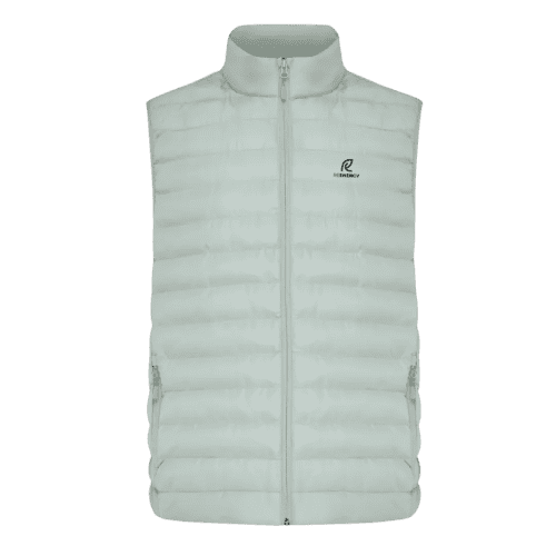 Promotional Men’s Meru Recycled Polyester Bodywarmer in Iceberg Green from Total Merchandise