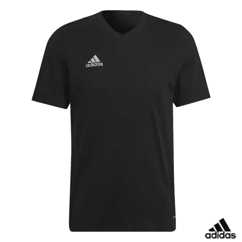 Custom Branded Adidas Entrada 22 T-Shirt in Black personalised with your logo from Total Merchandise