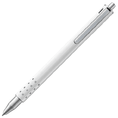 Custom Branded LAMY Swift 334 Ballpen in White customised with your logo from Total Merchandise