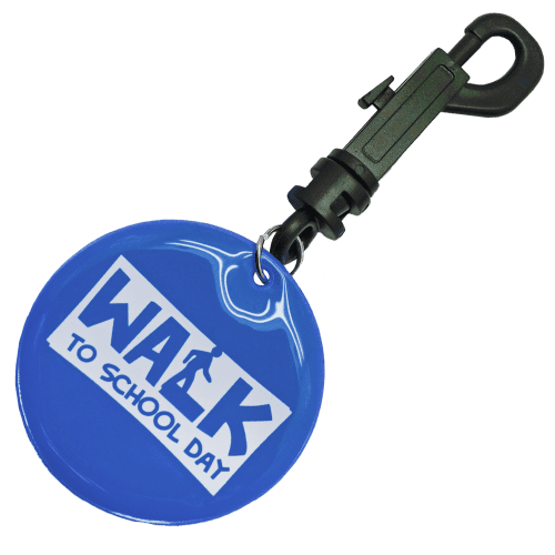 Reflective Bag Clip in Blue