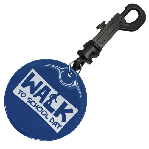 Reflective Bag Clip in Light Blue