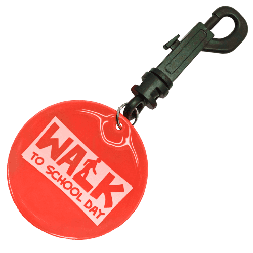 Reflective Bag Clip in Orange Red