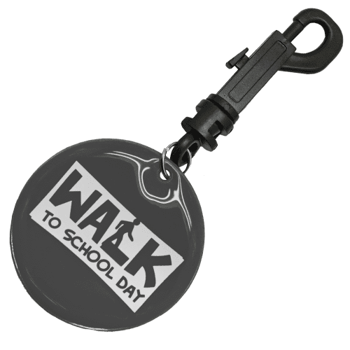 Reflective Bag Clip in Smoky Gray