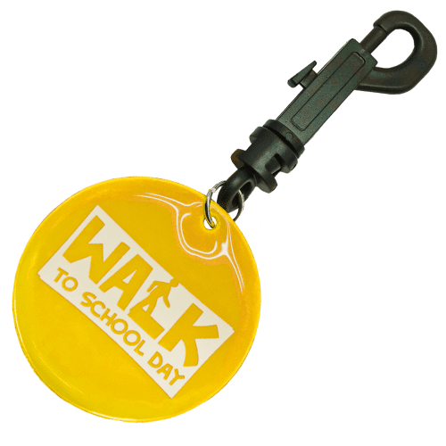 Reflective Bag Clip in Yellow