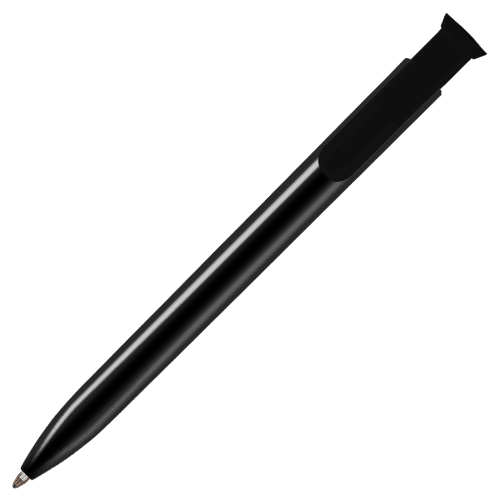 Logo Branded Absolute® biofree GRS Recycled Ballpen in Black printed with your company logo