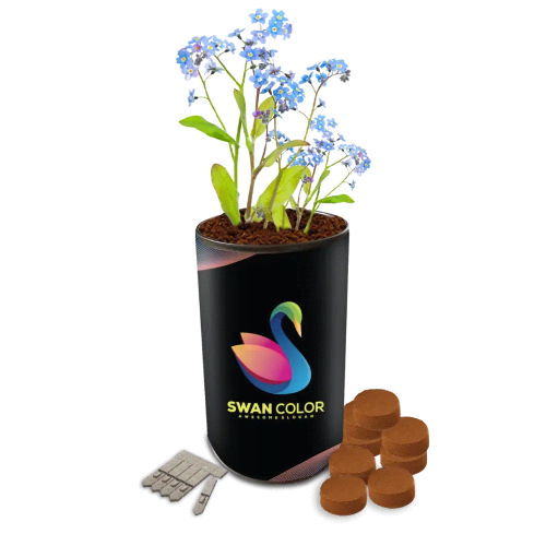 Promotional Seed Tin Gardens with a full colour design from Total Merchandise
