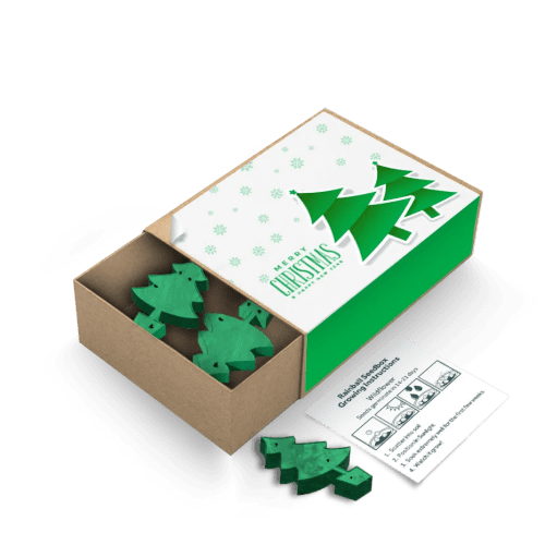 Promotional Christmas Tree Shape Rainball Seedboxes
