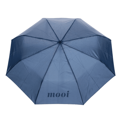 Custom Printed Yara AWARE™ Telescopic Carabiner Umbrella in Navy branded with your company logo